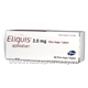 Eliquis (Apixaban 2.5mg) 60 Tablets/Pack (Turkish)