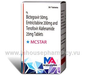 MCSTAR (Bictegravir/ Emtricitabine/ Tenofovir Alafenamide 50MG / 200MG / 25MG) Tablets