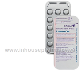 Telsartan-40 (Telmisartan IP 40mg) 15 Tablets/Strip