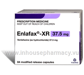 Enlafax XR (Venlafaxine 37.5mg) 84 Capsules/Pack