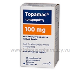 Topamac (Topiramate 100mg) 60 Tablets/Pack (Turkish)